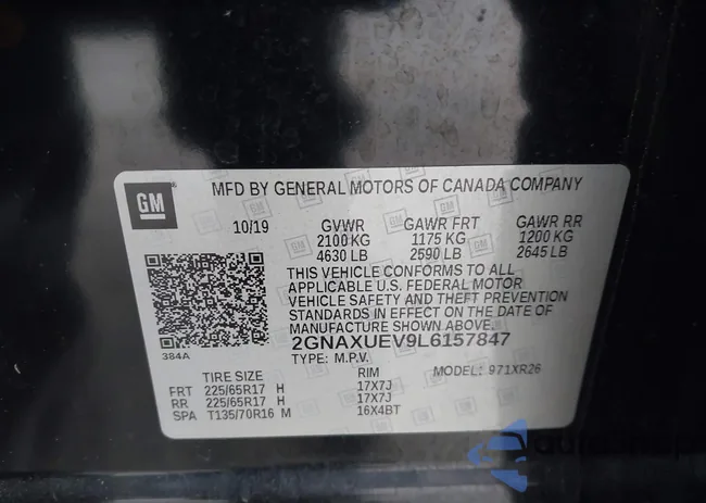 2GNAXUEV9L6157847: 44060960