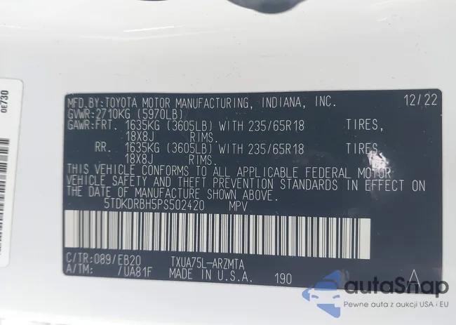 5TDKDRBH5PS502420: 44061041