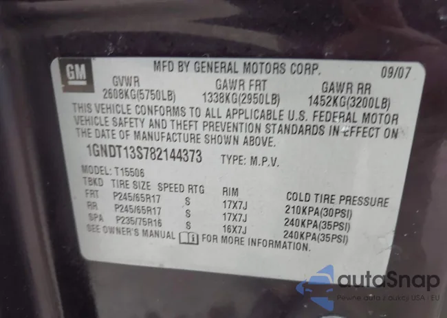 1GNDT13S782144373: 44061098