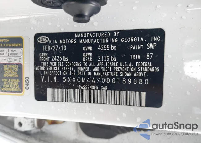 5XXGM4A70DG189680: 44061118