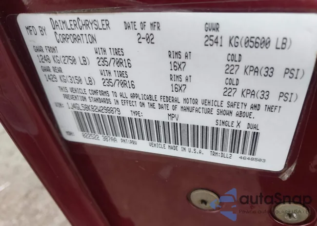 1J4GL58K82W298879: 44061155