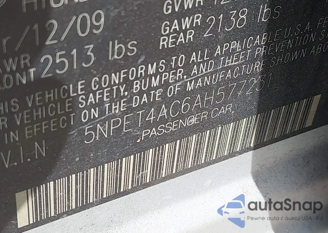 5NPET4AC6AH577231: 44060382