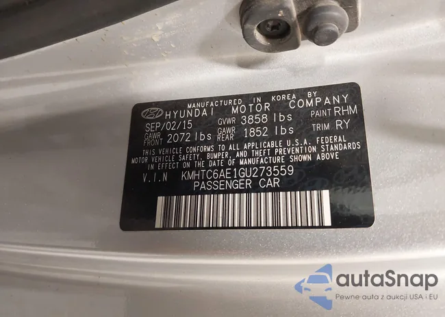 KMHTC6AE1GU273559: 44060463