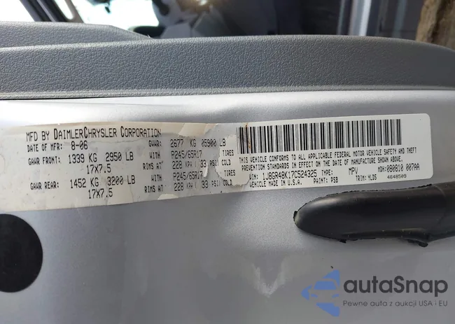 1J8GR48K17C524325: 44060541