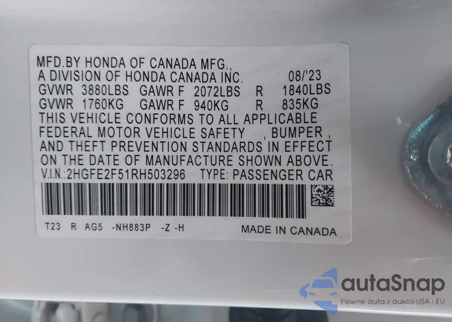 2HGFE2F51RH503296: 44061764