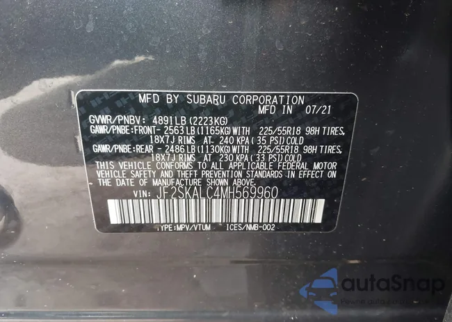 JF2SKALC4MH569960: 44061928