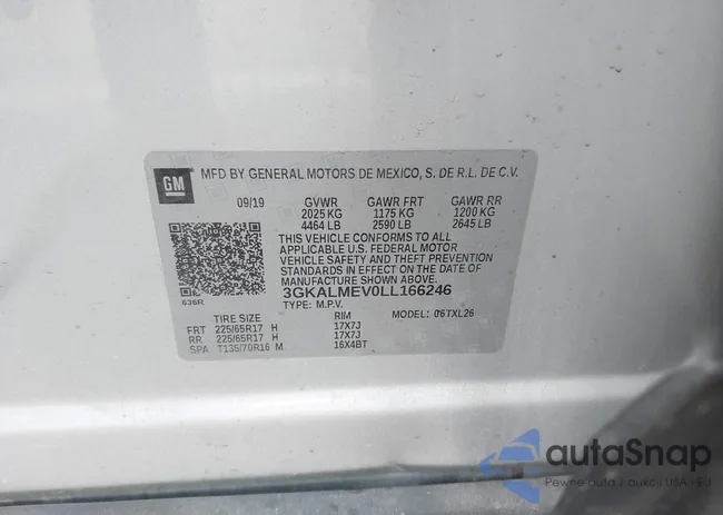 3GKALMEV0LL166246: 44061957