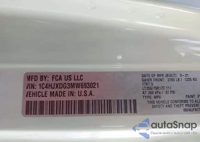 1C4HJXDG3MW693021: 44061982