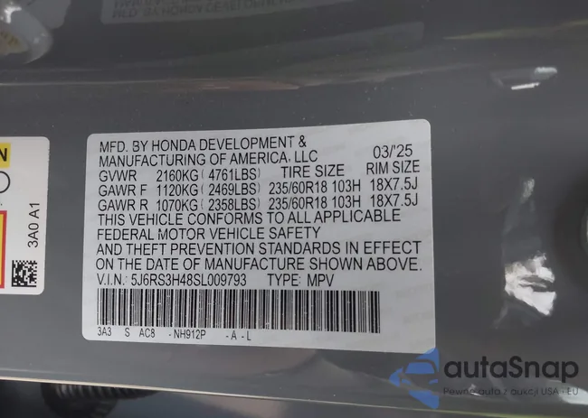 5J6RS3H48SL009793: 44062091