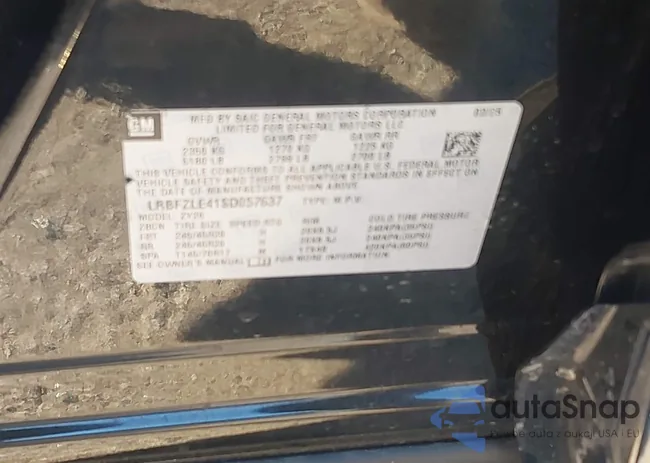 LRBFZLE41SD057637: 44062105