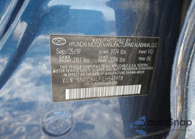 5NPD84LF1LH543978: 44061360