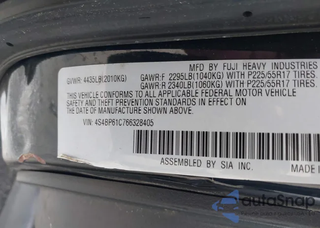 4S4BP61C766328405: 44061406