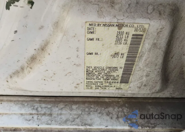 1N4AL3APXDC166464: 44061501