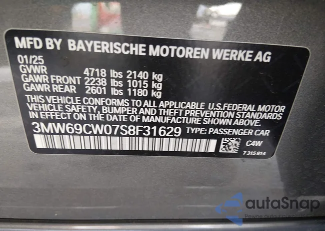 3MW69CW07S8F31629: 44062647