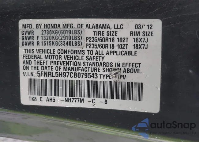 5FNRL5H97CB079543: 44062729