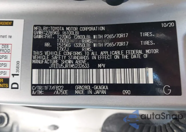 JTEEU5JR1M5232633: 44062903