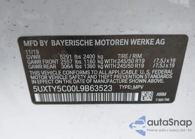 5UXTY5C00L9B63523: 44063121