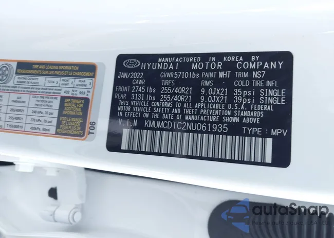 KMUMCDTC2NU061935: 44062291