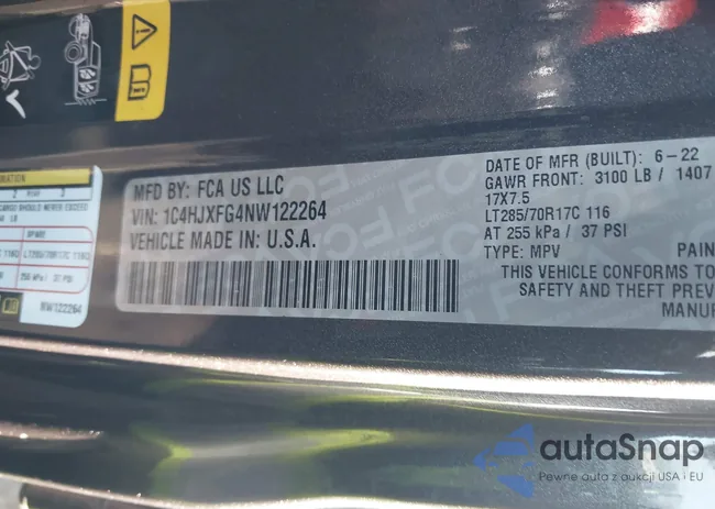 1C4HJXFG4NW122264: 44062299