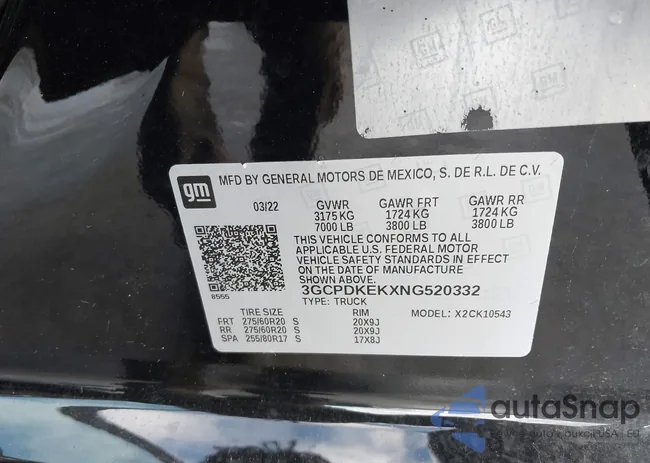 3GCPDKEKXNG520332: 44062317