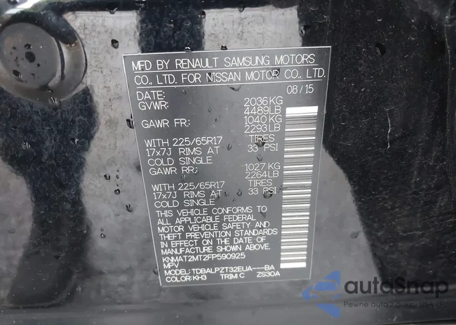 KNMAT2MT2FP590925: 44062477