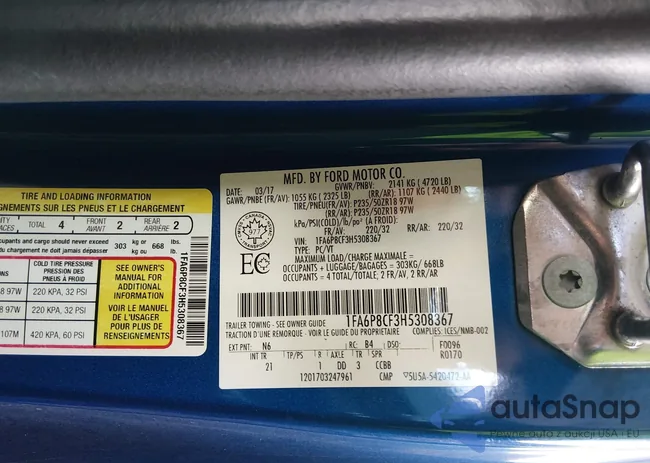 1FA6P8CF3H5308367: 44063743