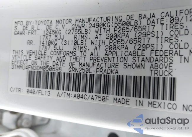 3TMMU4FN3DM050698: 44063777