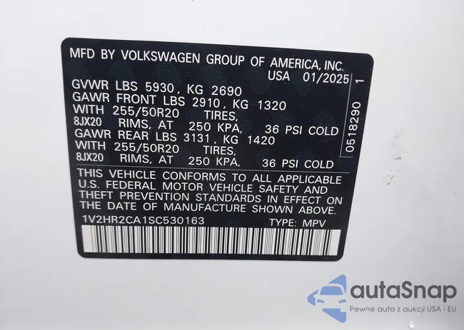 1V2HR2CA1SC530163: 44063841