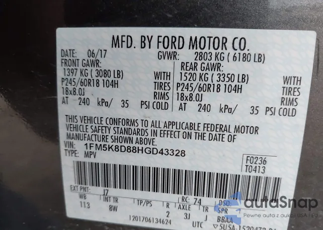 1FM5K8D88HGD43328: 44063992