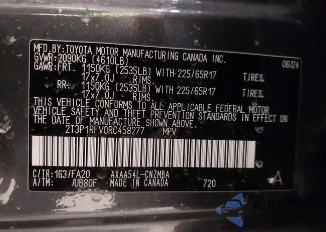 2T3P1RFV0RC458277: 44064159