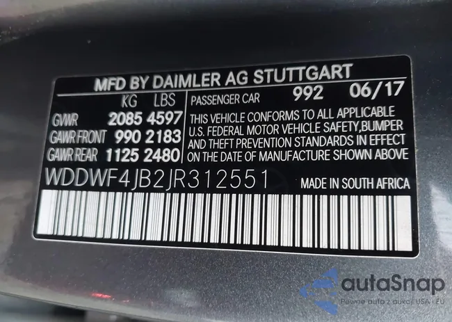 WDDWF4JB2JR312551: 44064160