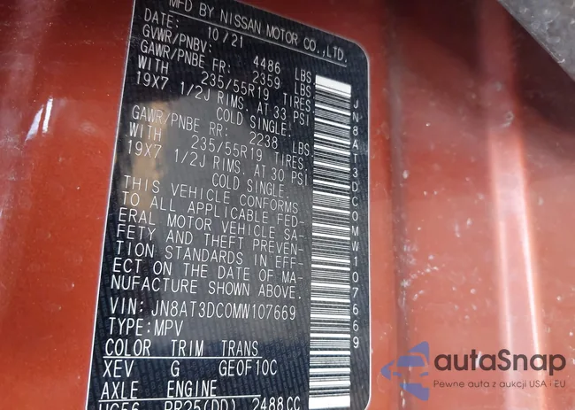 JN8AT3DC0MW107669: 44063330