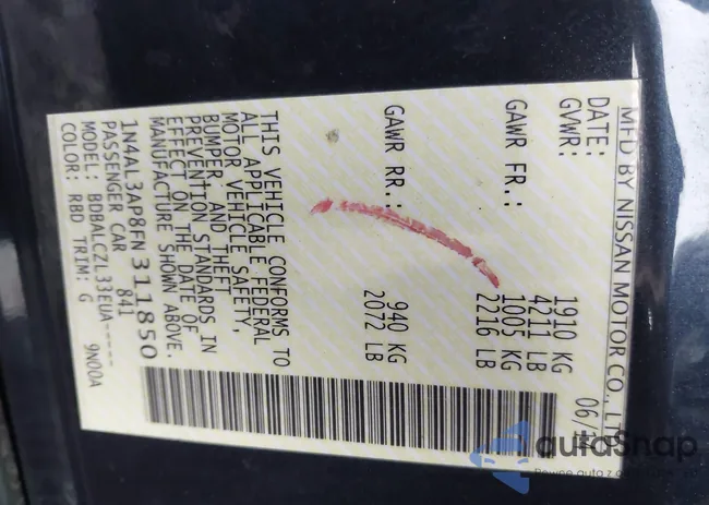 1N4AL3AP8FN311850: 44063334