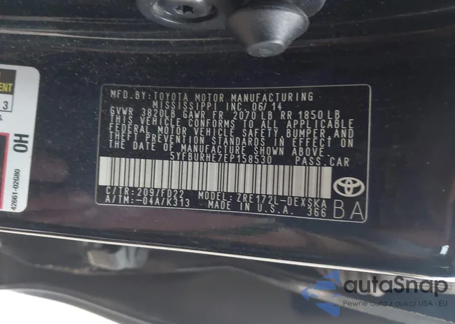 5YFBURHE7EP158530: 44063344