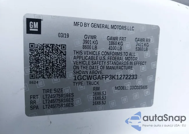 1GCWGAFP3K1272233: 44064745