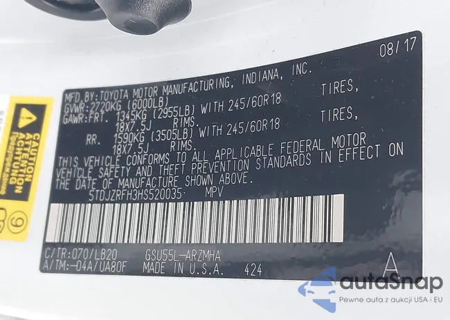 5TDJZRFH3HS520035: 44064782