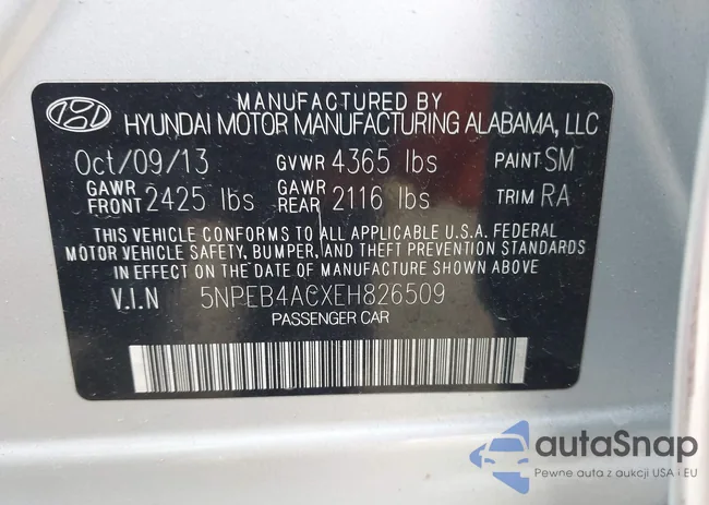 5NPEB4ACXEH826509: 44065147