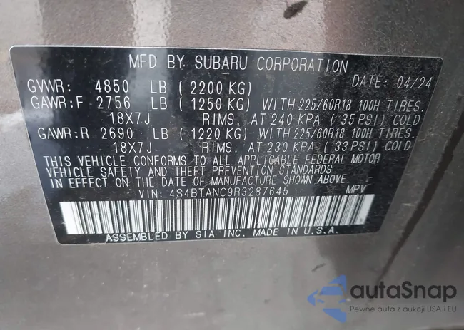 4S4BTANC9R3287645: 44064287