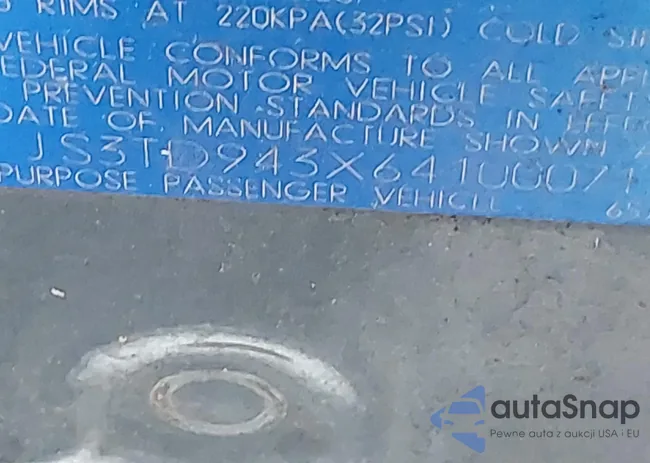 JS3TD943X64100071: 44064338