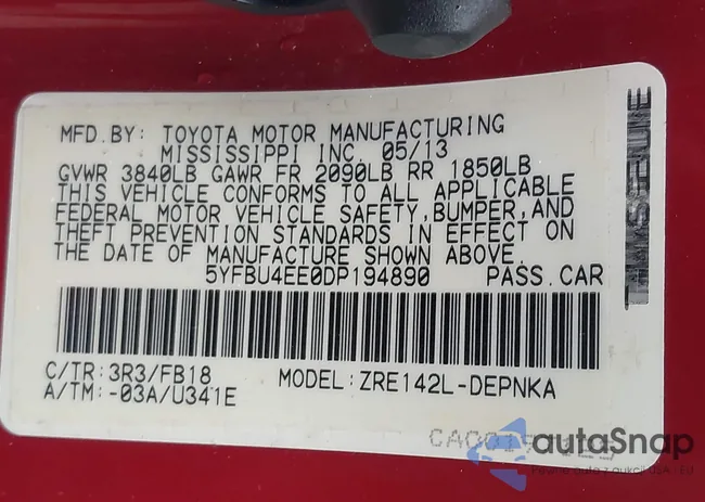 5YFBU4EE0DP194890: 44064473