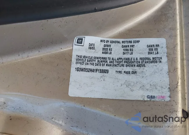 1G3WX52H41F133929: 44065757