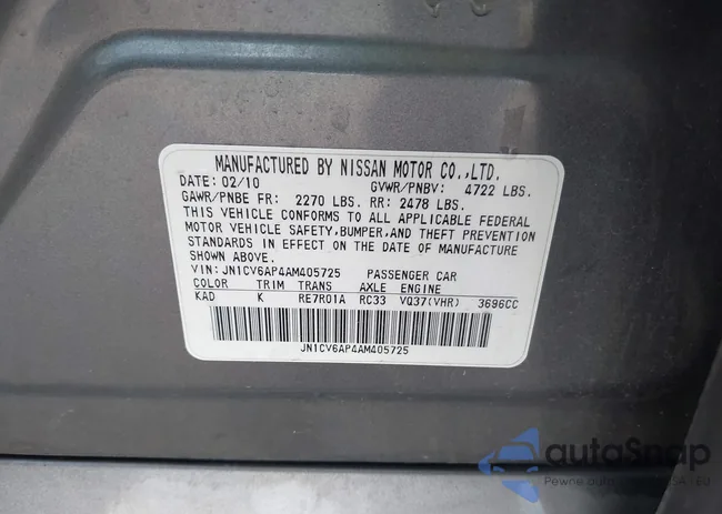 JN1CV6AP4AM405725: 44065824