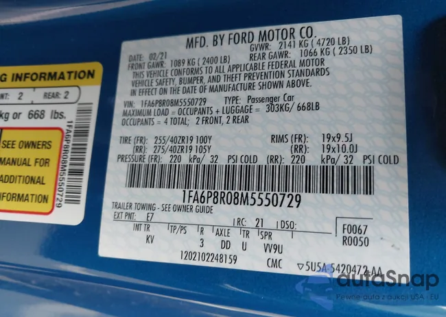 1FA6P8R08M5550729: 44066004