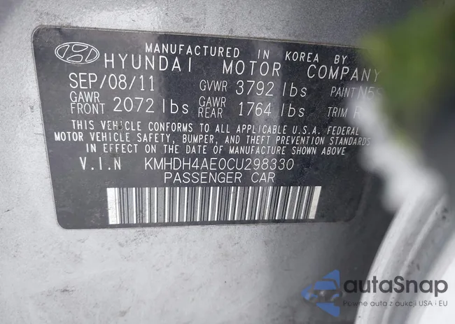 KMHDH4AE0CU298330: 44066011