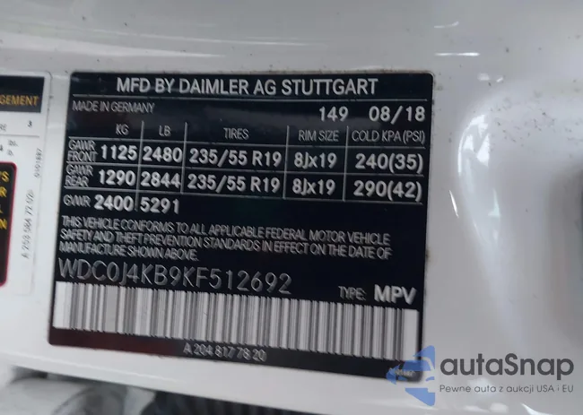 WDC0J4KB9KF512692: 44066057