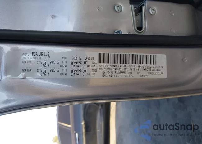 1C4PJLLB3JD589999: 44066097