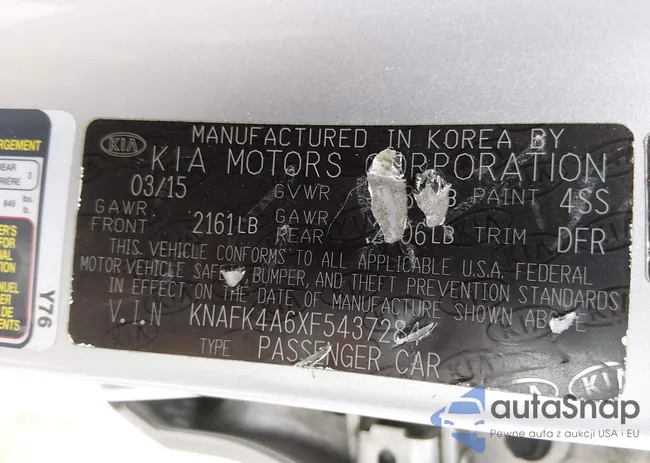 KNAFK4A6XF5437284: 44065227