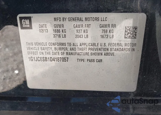 1G1JC6SB1D4187057: 44065264