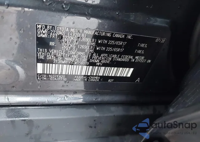 2T3RWRFV7LW098019: 44065294