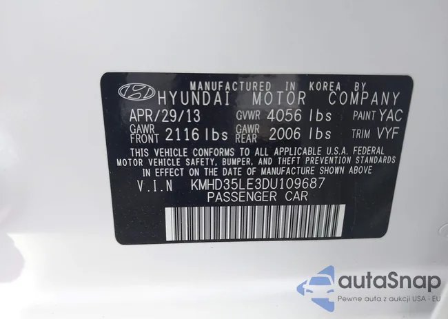 KMHD35LE3DU109687: 44065349